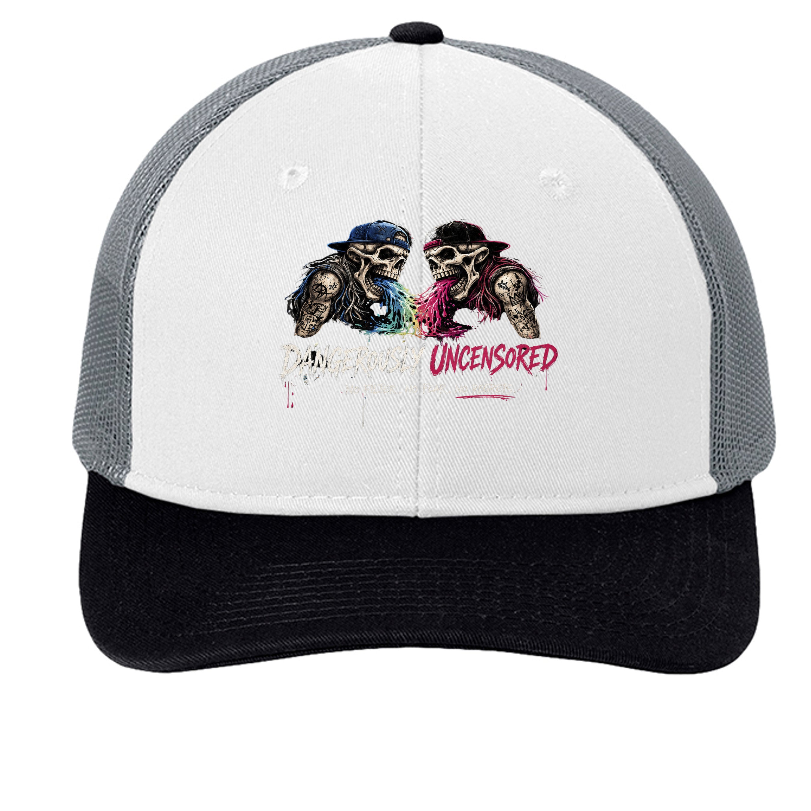 White/ Black/ Gusty Grey - C402 - FRONT