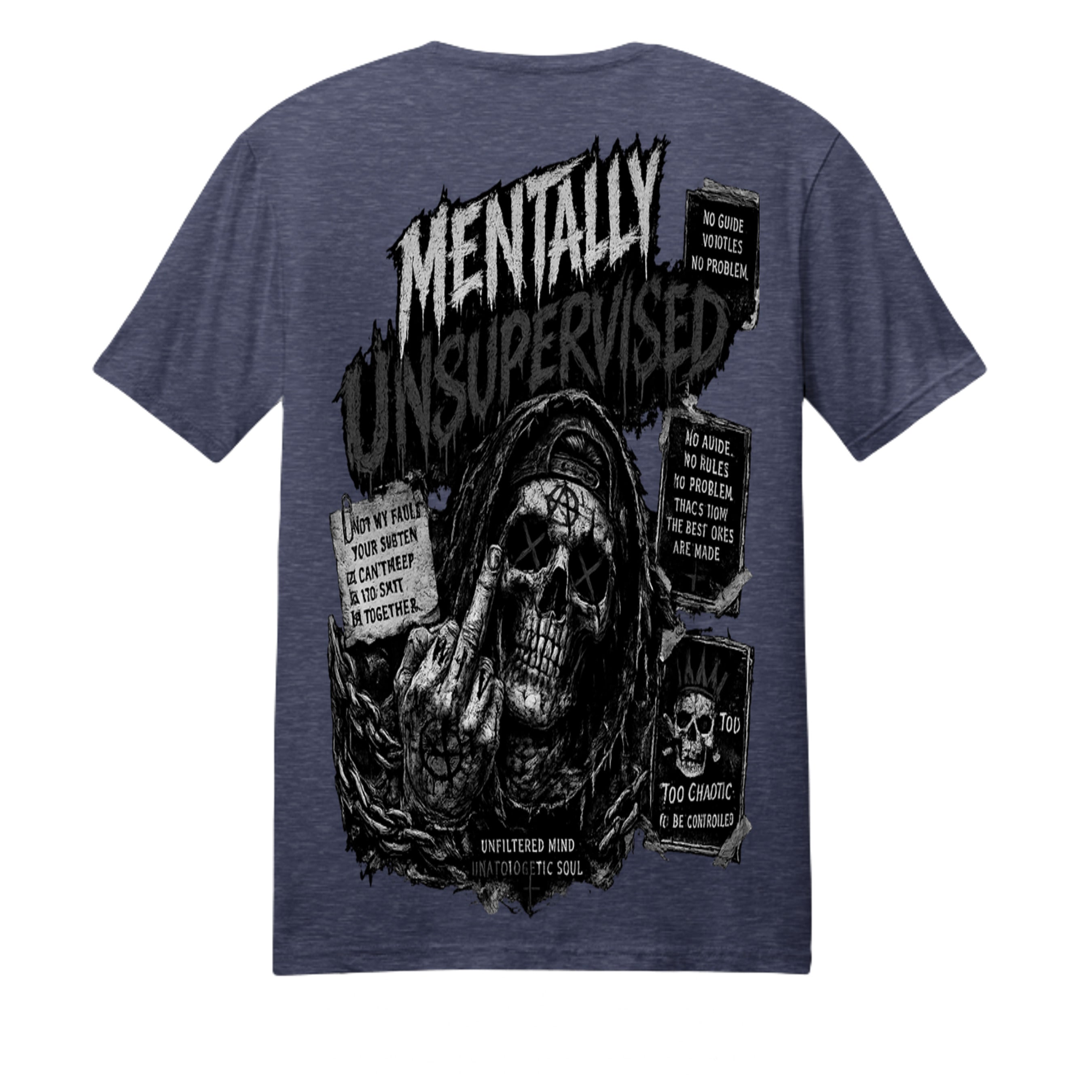 Team Navy Heather - PC455 - BACK