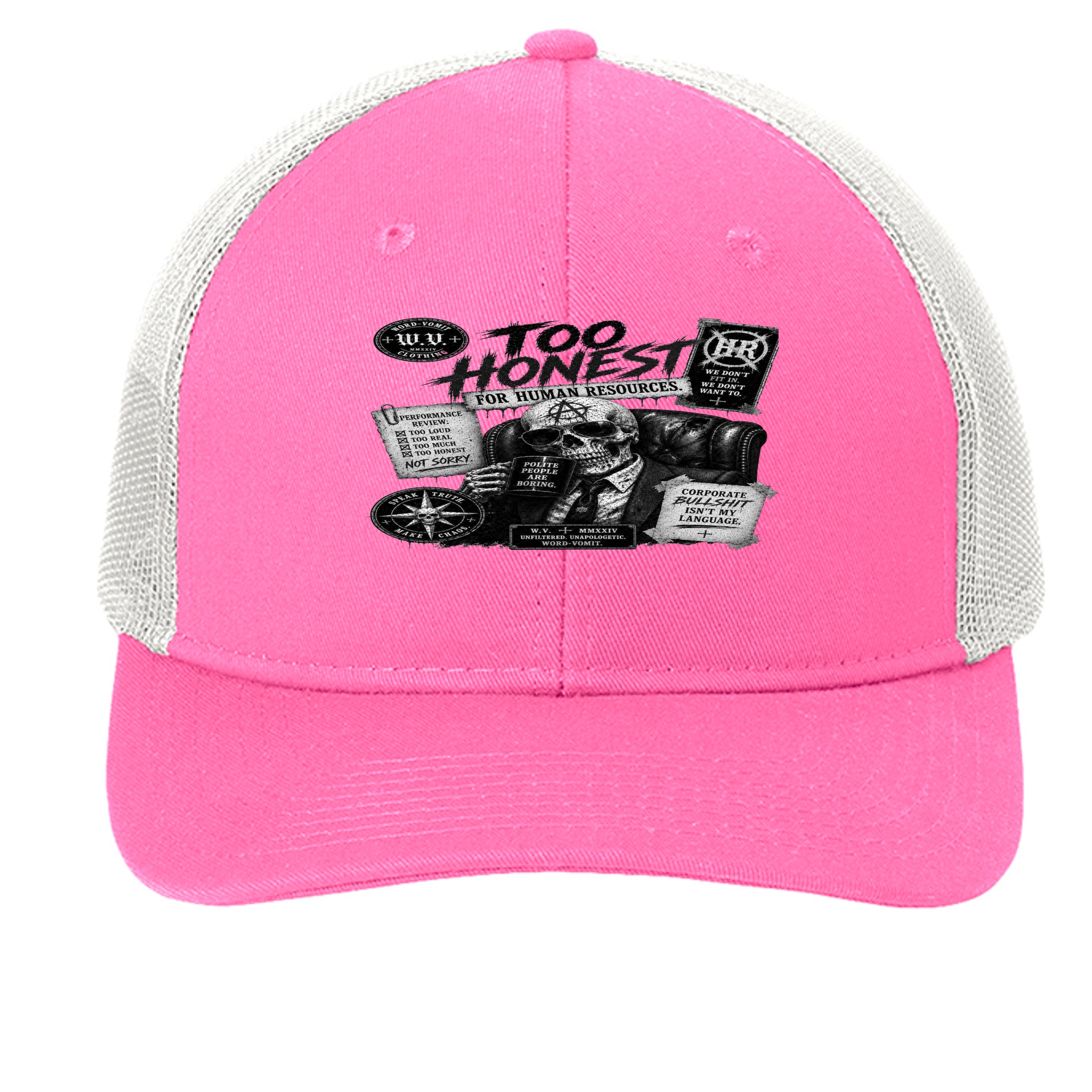 True Pink/ White - C402 - FRONT