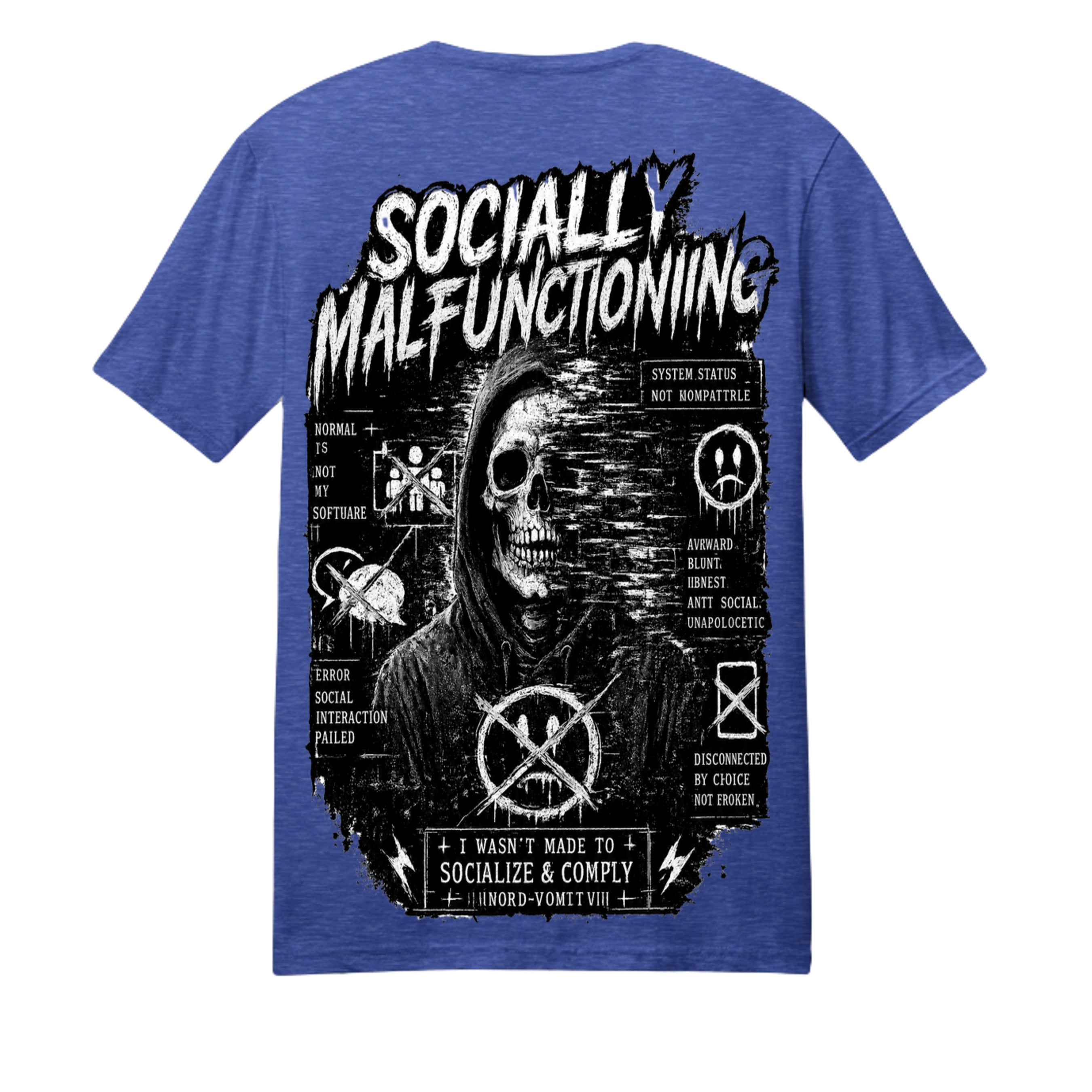 True Royal Heather - PC455 - BACK