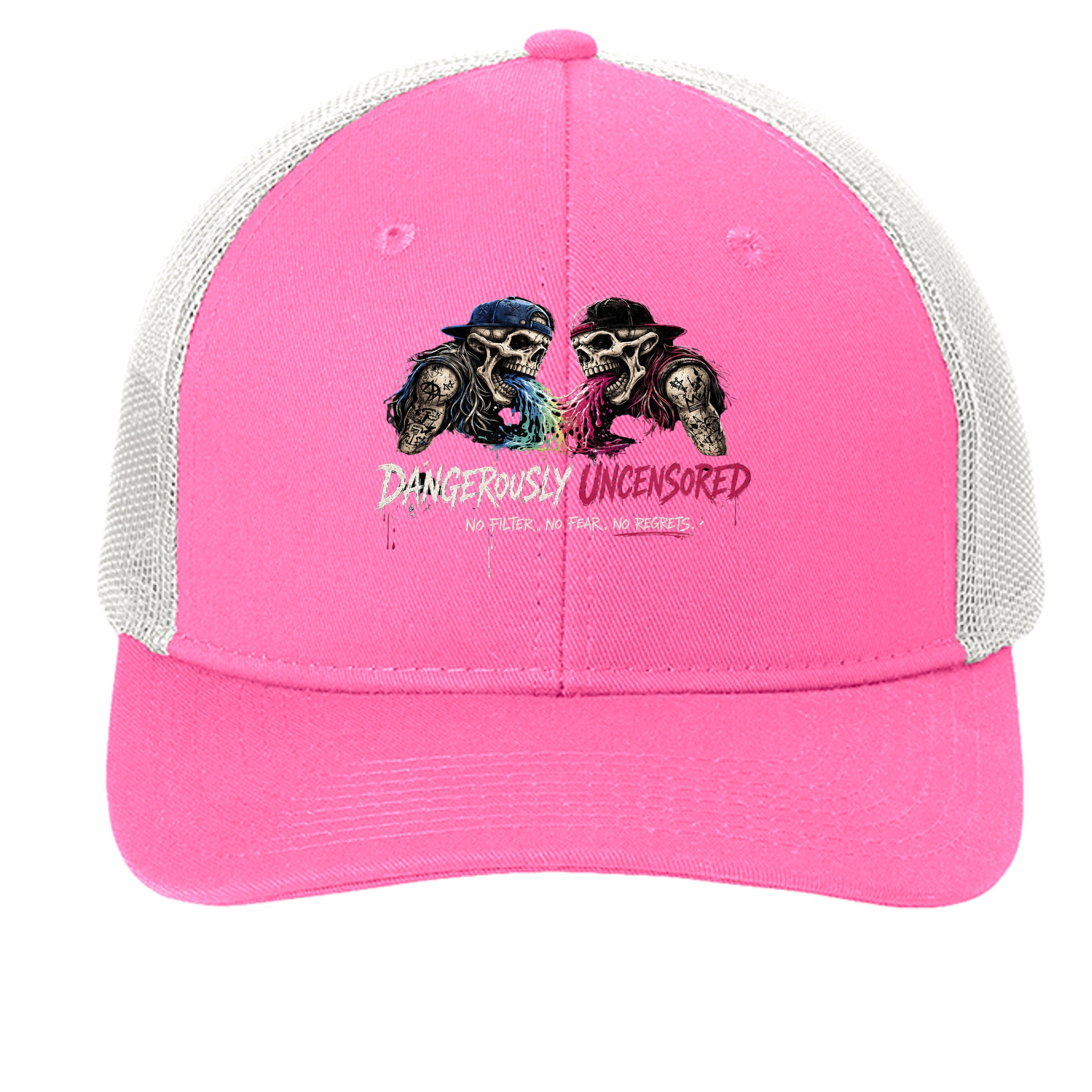 True Pink/ White - C402 - FRONT