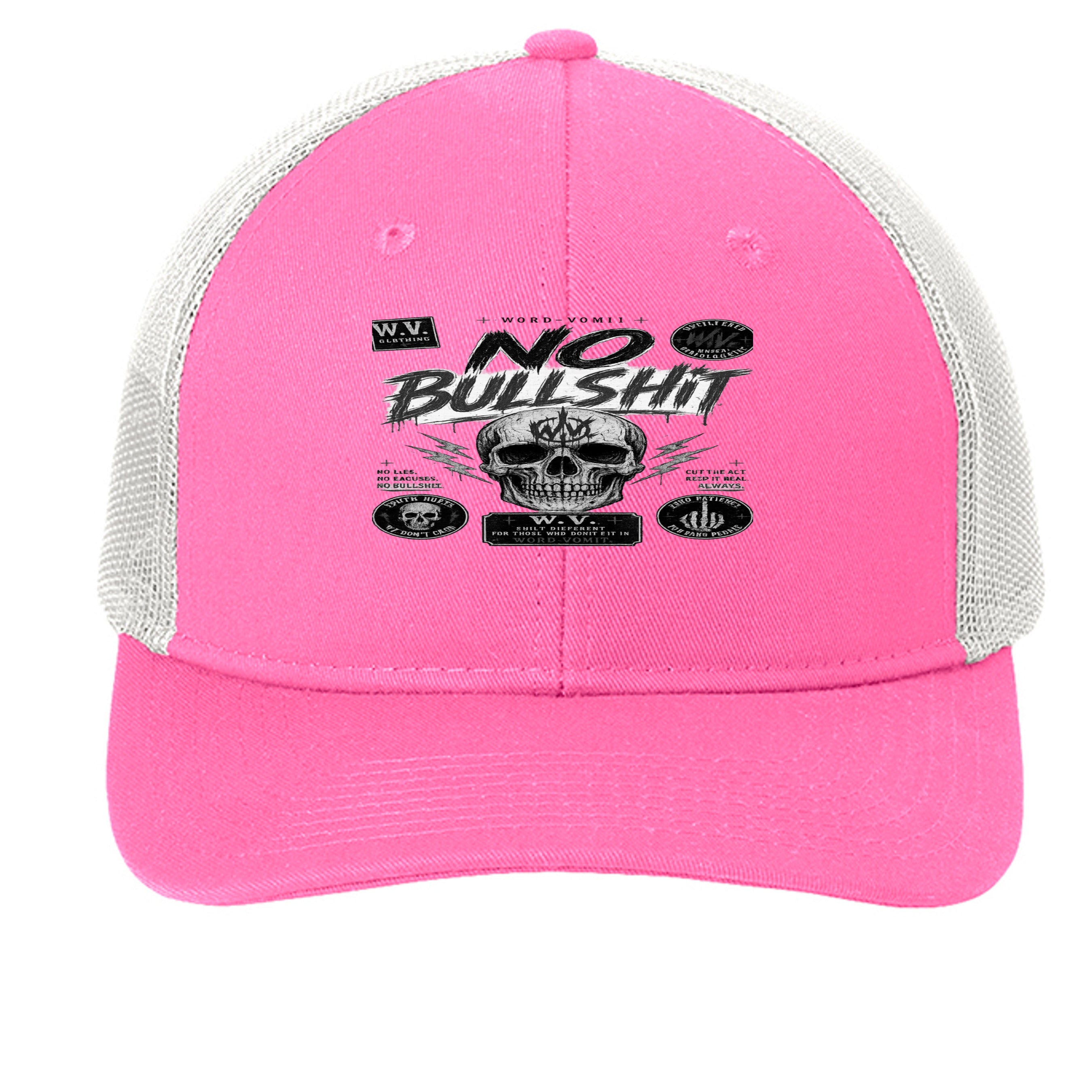 True Pink/ White - C402 - FRONT