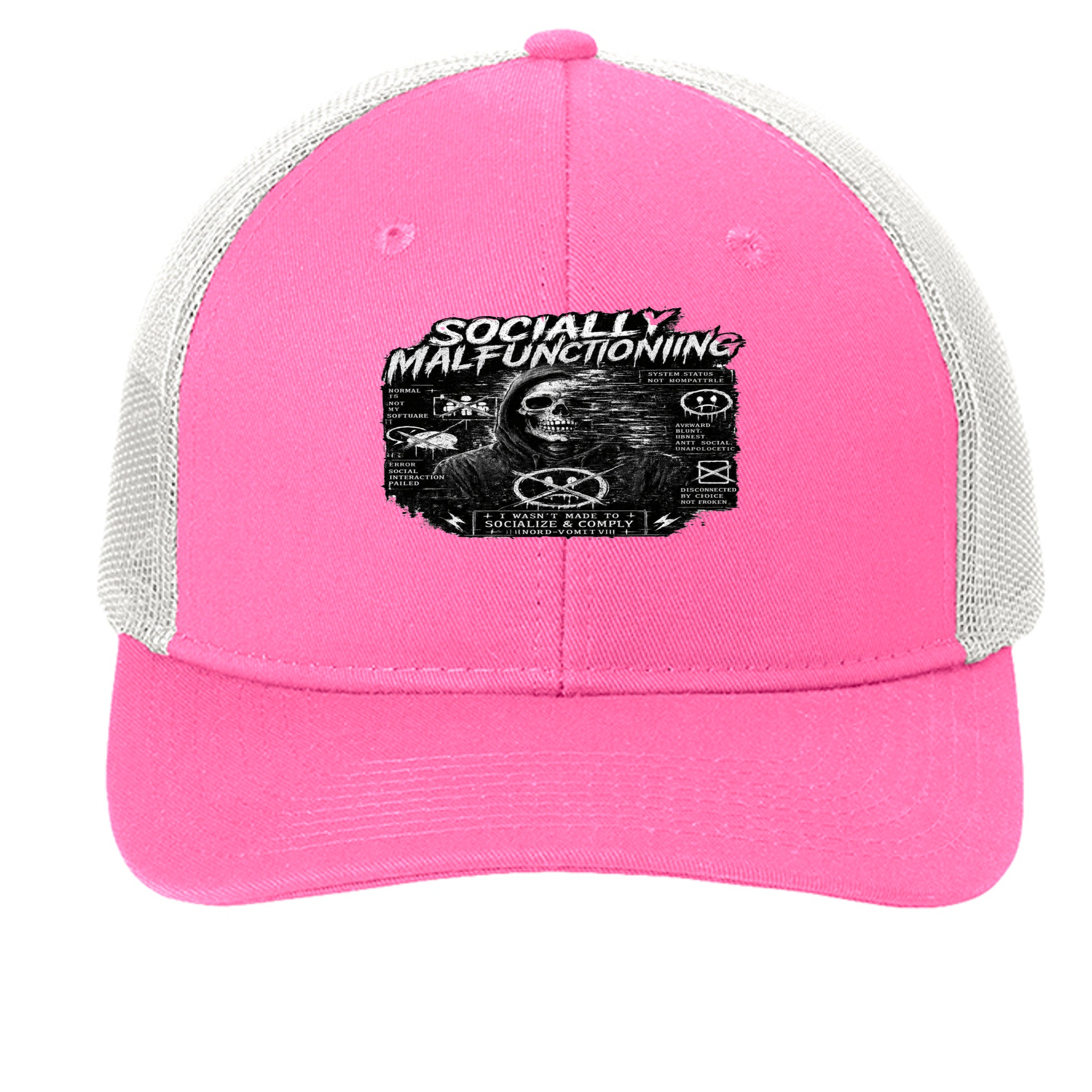 True Pink/ White - C402 - FRONT