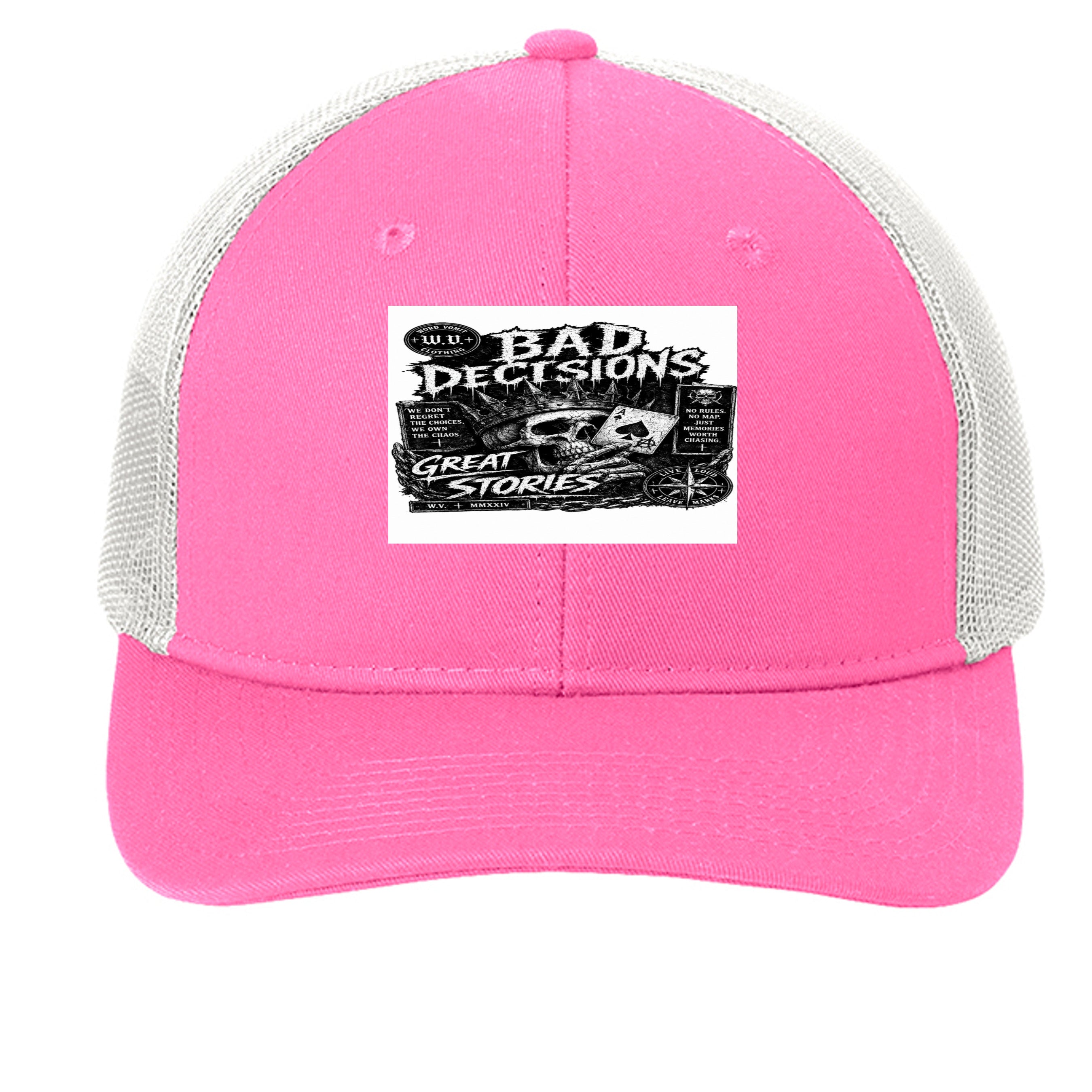 True Pink/ White - C402 - FRONT